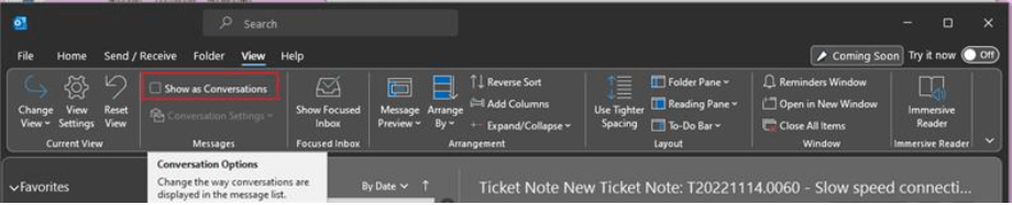 Is there a way to prevent Outlook from incorrectly grouping emails with ...