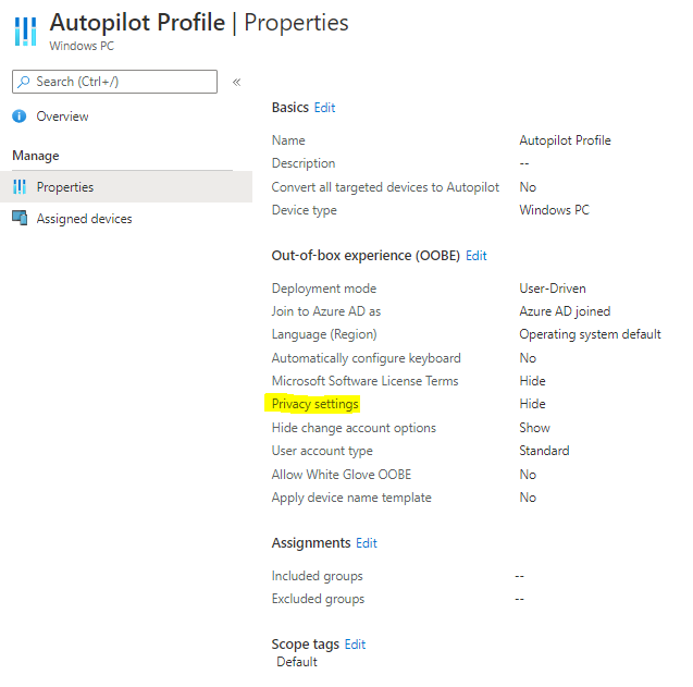 intune azure joined set time automatically grayed out Microsoft Q&A