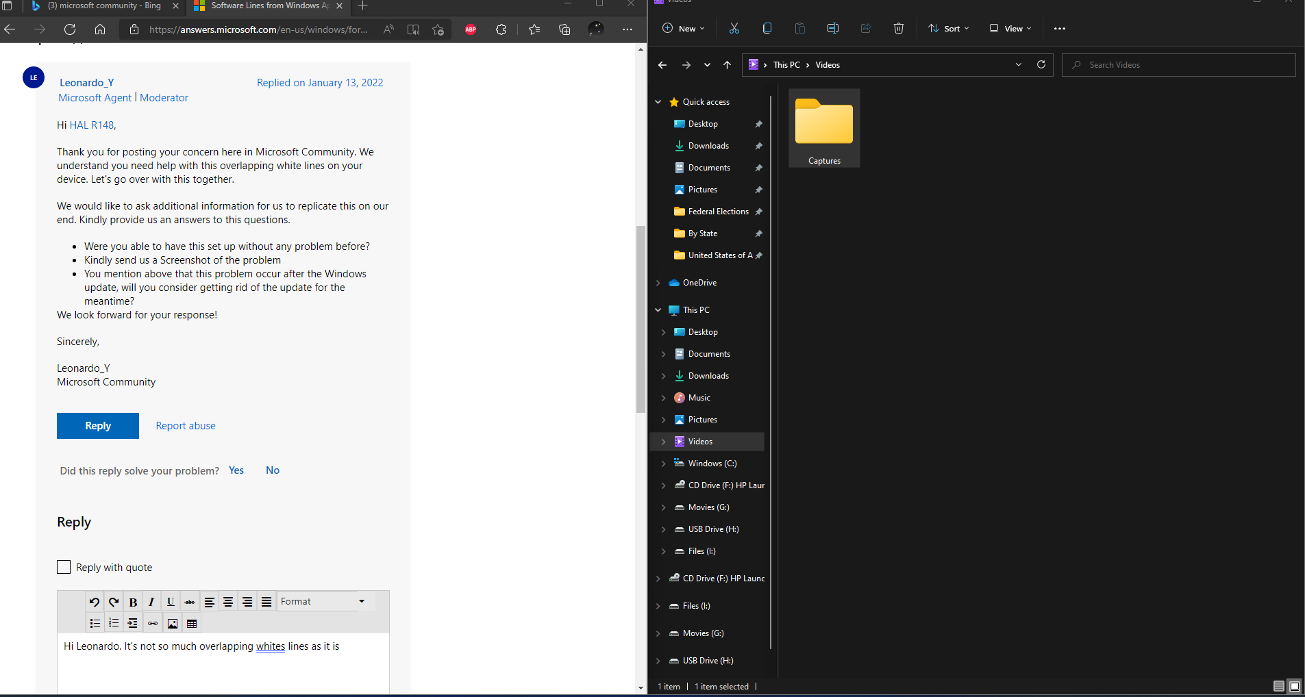 Software Lines from Windows Applications cross over into other apps ...
