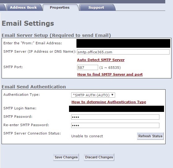 Cannot scan to email after Office365 password change. - Microsoft Q&A