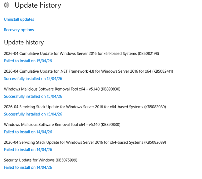 Patch not installing - Microsoft Q&A