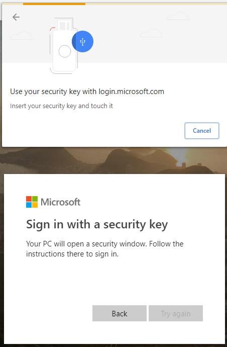 Security Key keeps coming up. - Microsoft Q&A