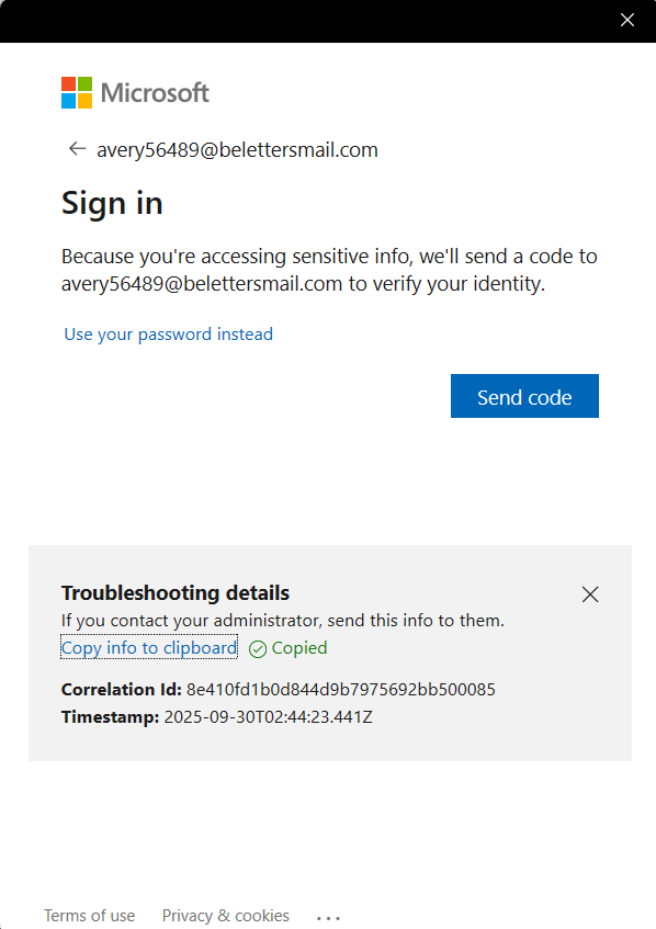 Correlation Id: 8e410fd1b0d844d9b7975692bb500085 Timestamp: 2025