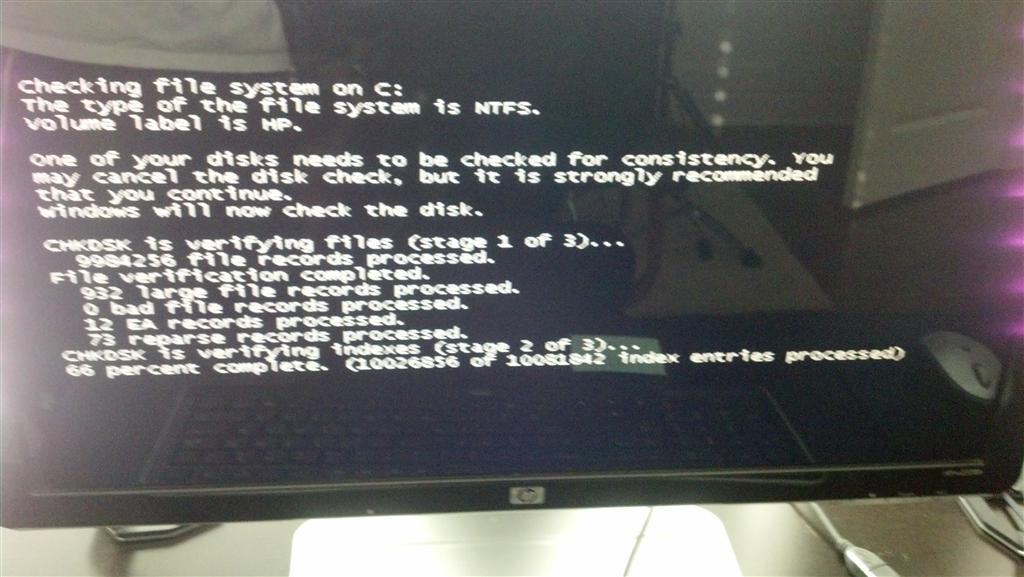 Chkdsk is freezing after virus removal - Microsoft Q&A