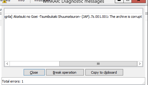 Unable to open .001 files using 7-zip or WinRAR - Microsoft Q&A