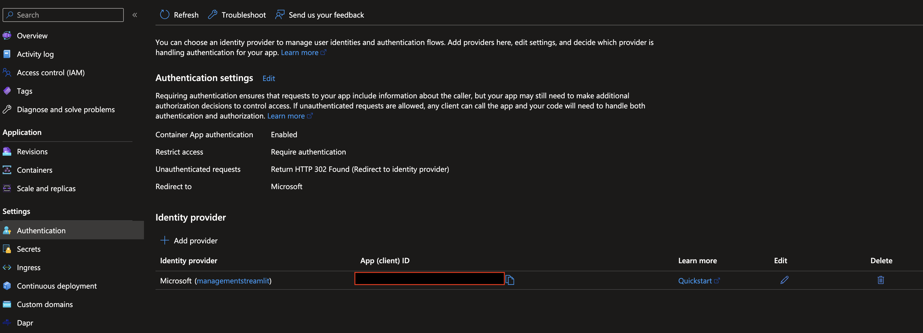 My ad login stopped working for container app Microsoft Q&A