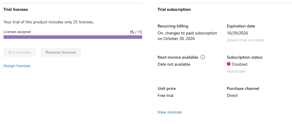 Microsoft Business Premium Subscription Cancelled Status but Recurring ...