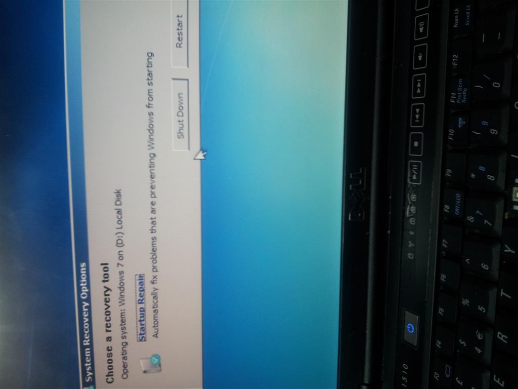 Windows 7 Startup Repair Loop - Microsoft Q&A