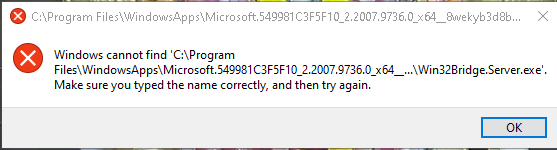 Cannot Find File - Microsoft Q&A