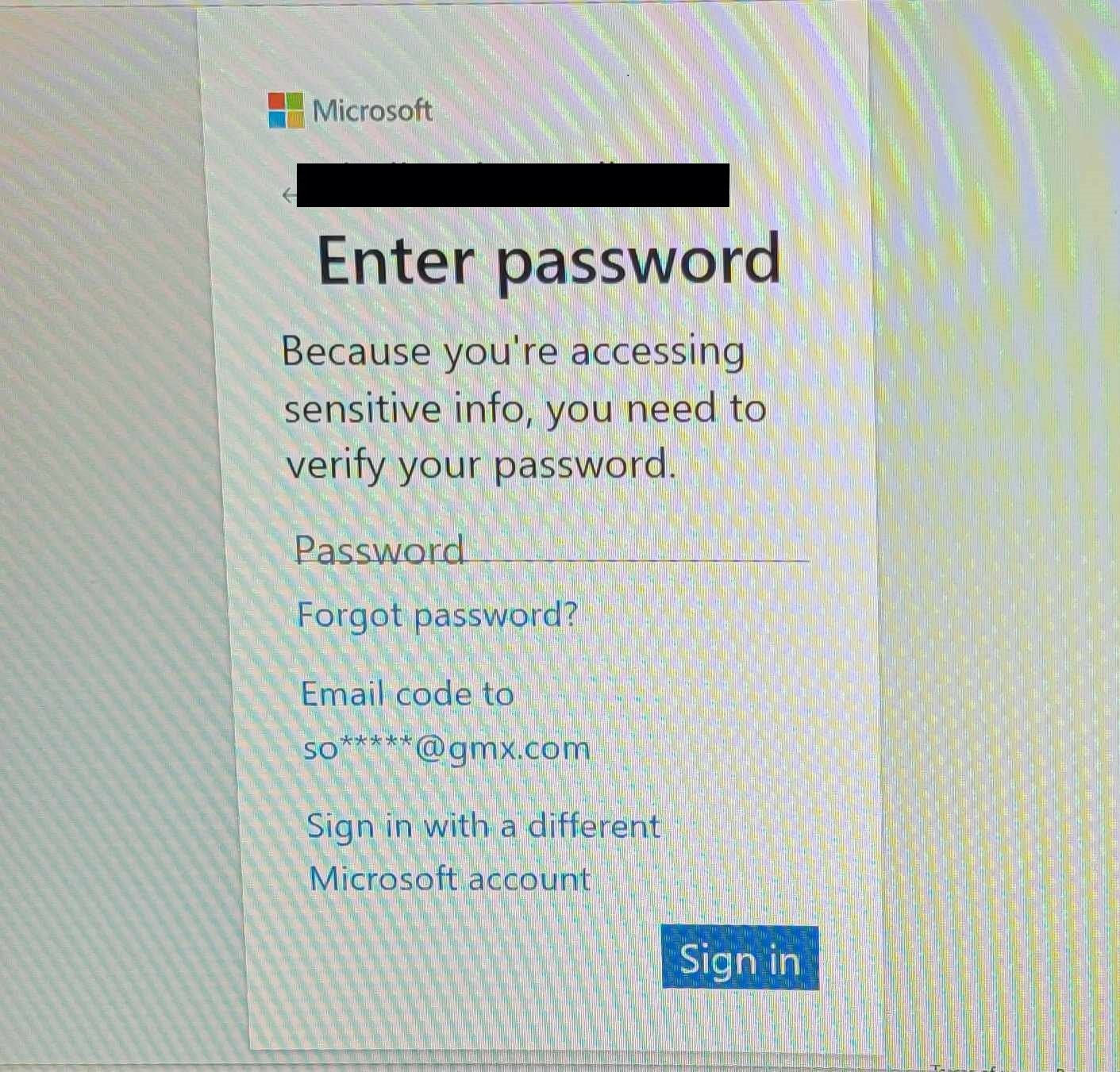 i'm getting a pop up asking me to verifya password for an account i don ...