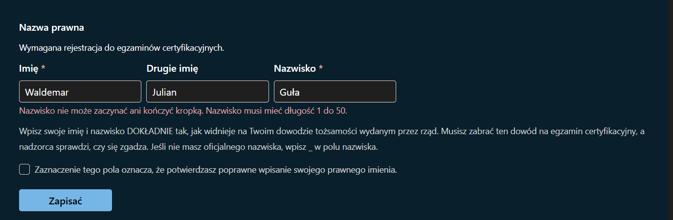 Obraz użytkownika