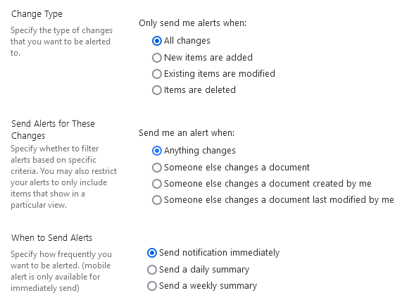 OneDrive for Business alerts questions - Microsoft Q&A