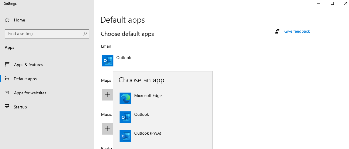 how-to-set-outlook-as-a-default-email-client-in-windows-10-youtube