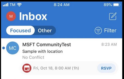 Outlook App for iPhone 4.6.0 stripping out hyperlinked location in ...