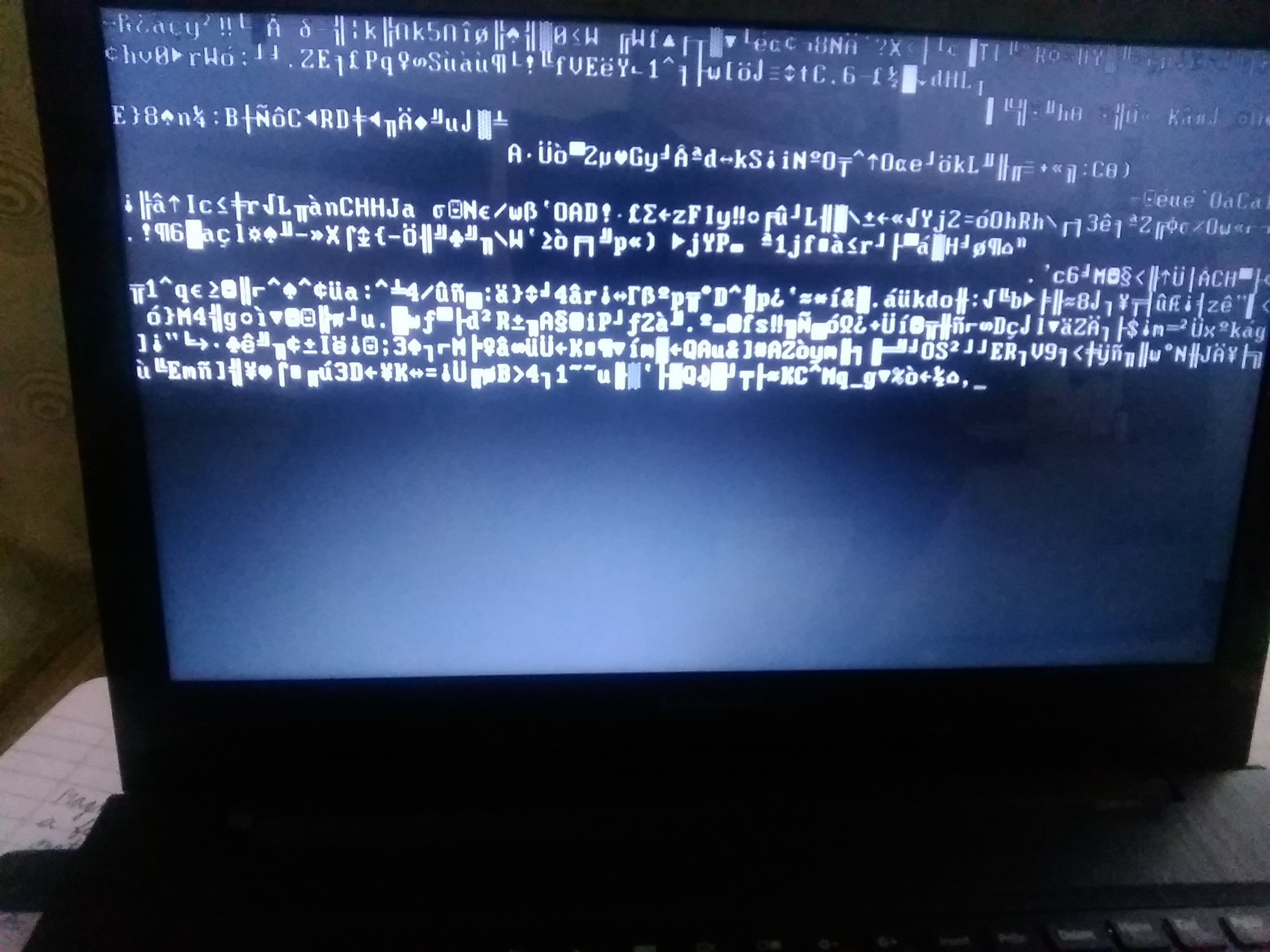 laptop showing gibberish language during bootup - Microsoft Q&A