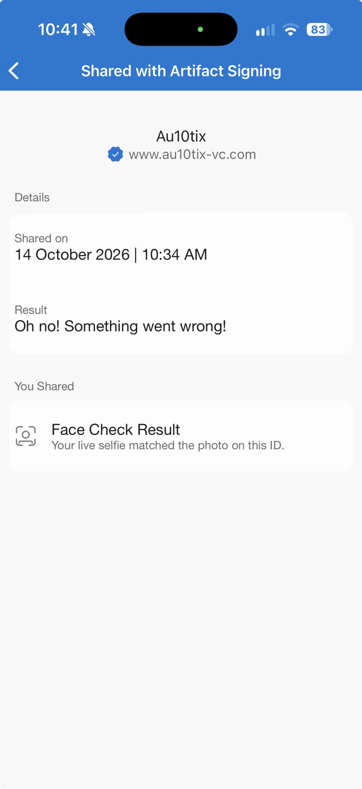 Status message
