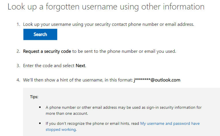 I don't know my username for my visio subscription. - Microsoft Q&A