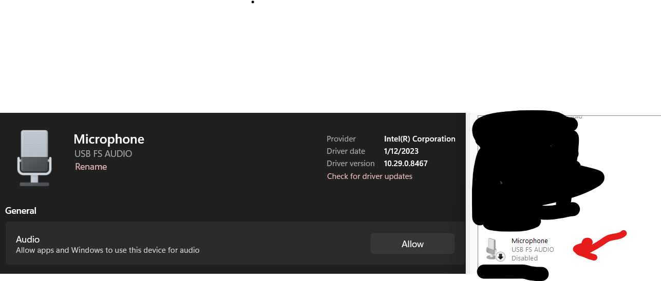 My USB mic disables on its own in the control panel. - Microsoft Q&A