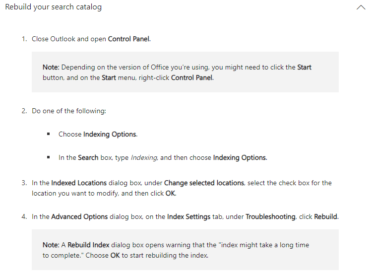 Outlook 2016 not showing sender name when search in Current Folder ...