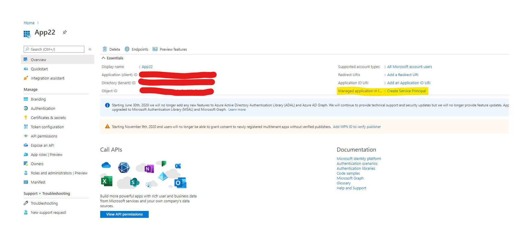Assign a role to the application no possible - Microsoft Q&A