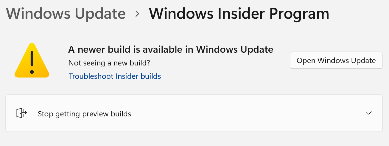 Windows Update not working for Windows Insider Program BETA win 11 ...