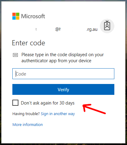 Office 365 MFA "Don't Ask Again for XX Days" not remembering All ...