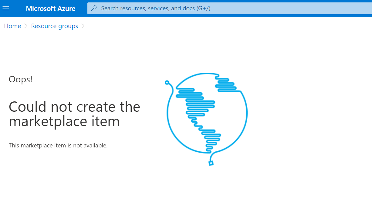 unable to create azure resource - Microsoft Q&A