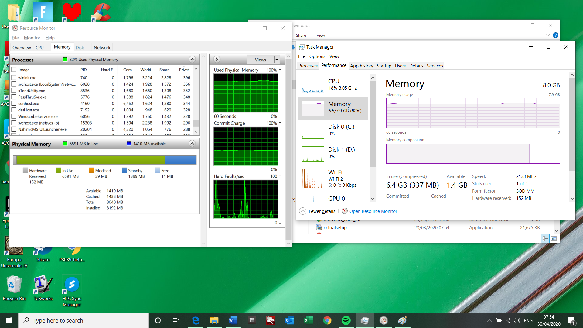 Abnormally high resting RAM usage - Microsoft Q&A