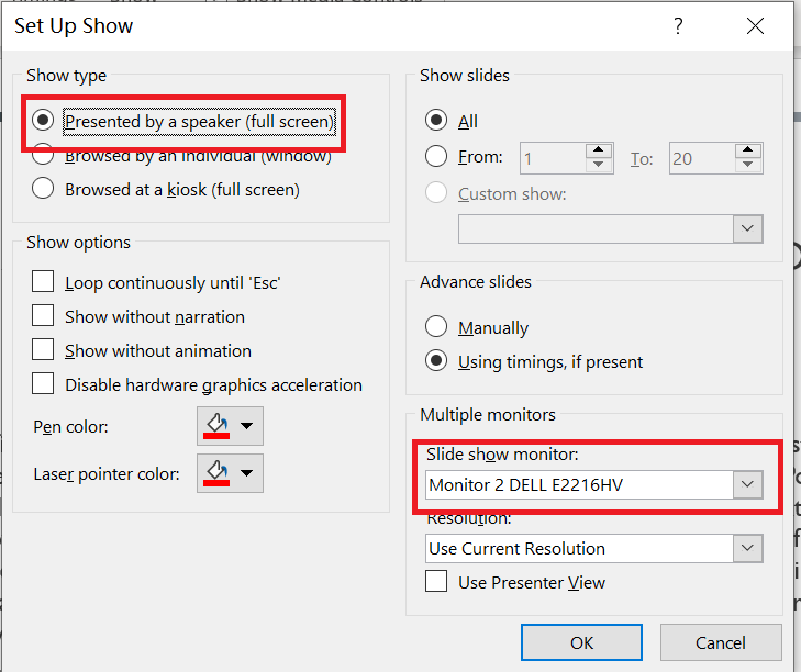 PowerPoint Presentation not moving to 2nd Screen help! - Microsoft Q&A