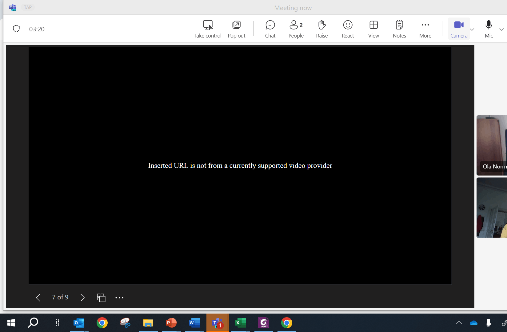 Playback of Microsoft Stream video via Powerpoint LIVE in Microsoft ...