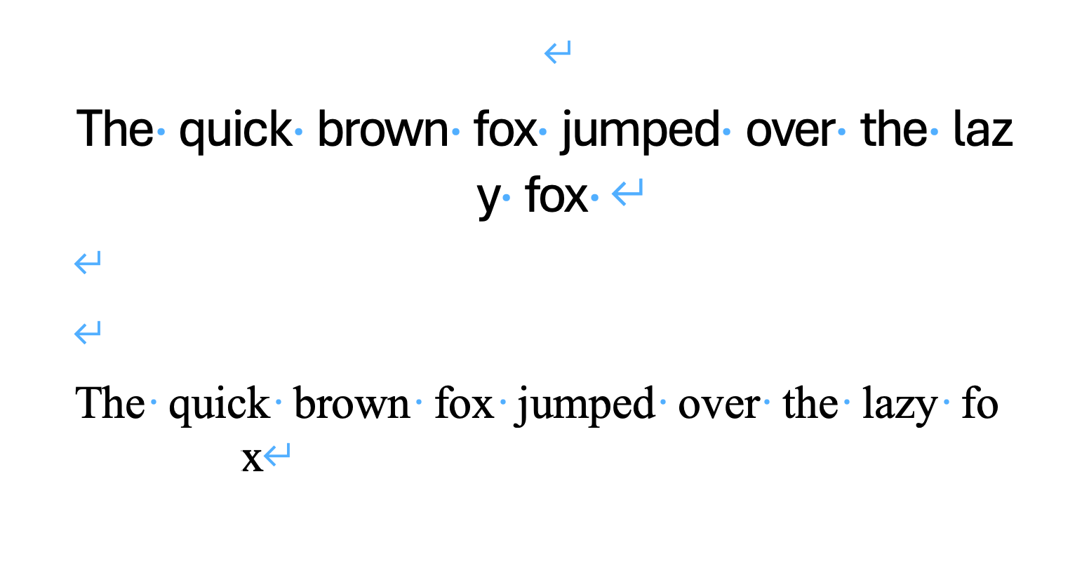 I'm having a problem where a singular word is split across two lines ...