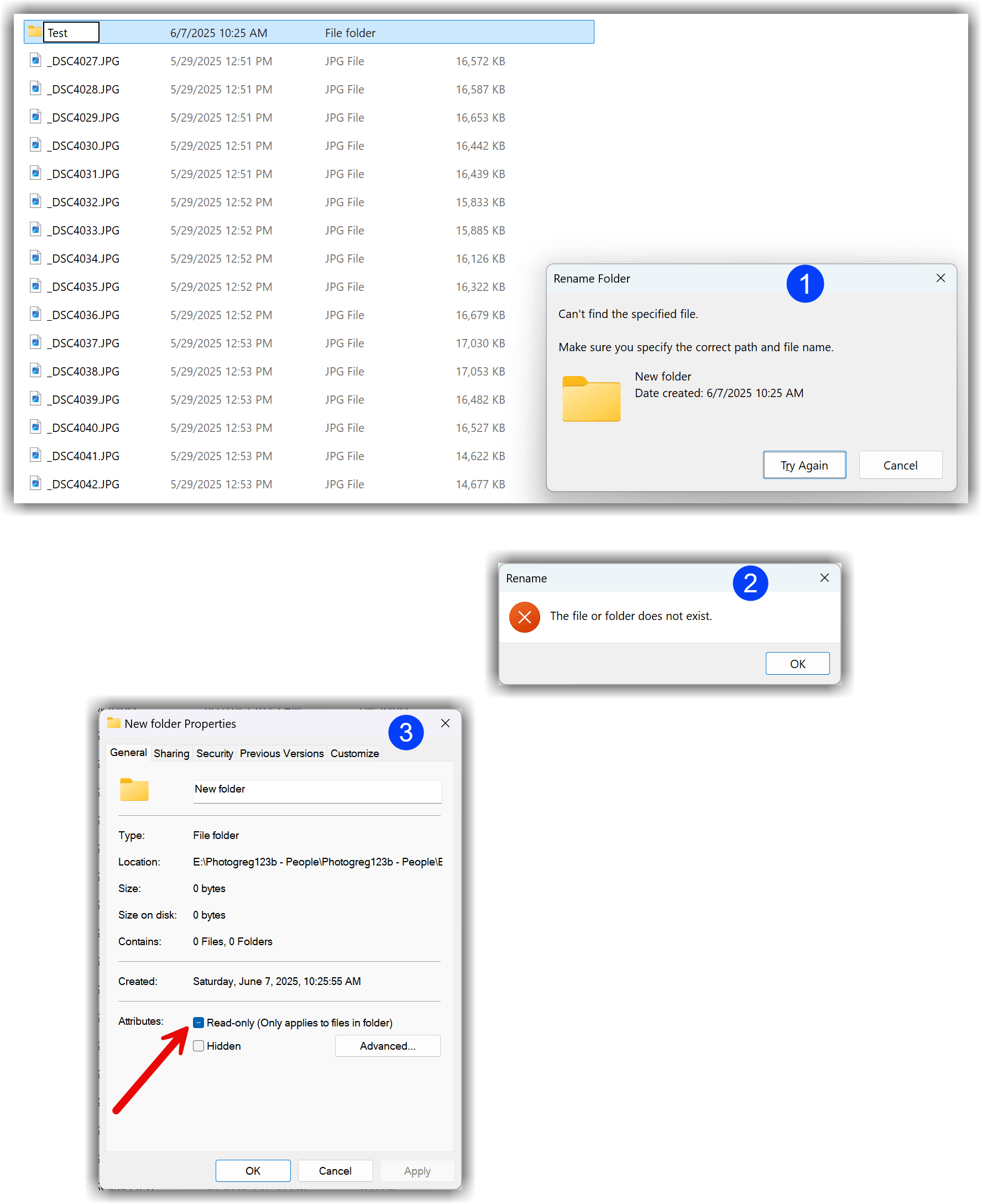 I can't rename folders in Windows 11 - Microsoft Q&A