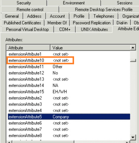 Extension attribute10