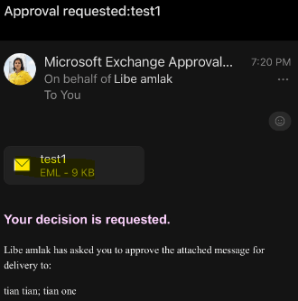 Approve/Reject Button Outlook Mobile ios - Microsoft Q&A