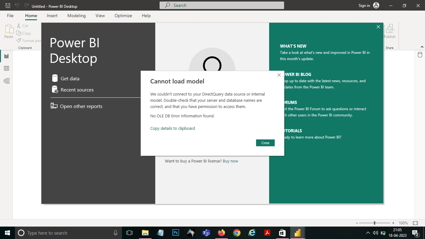 I have an error related problem in Power Bi. I am new to power bi. I ...