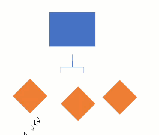 Visio - multi-tree square connector not behaving as expected ...
