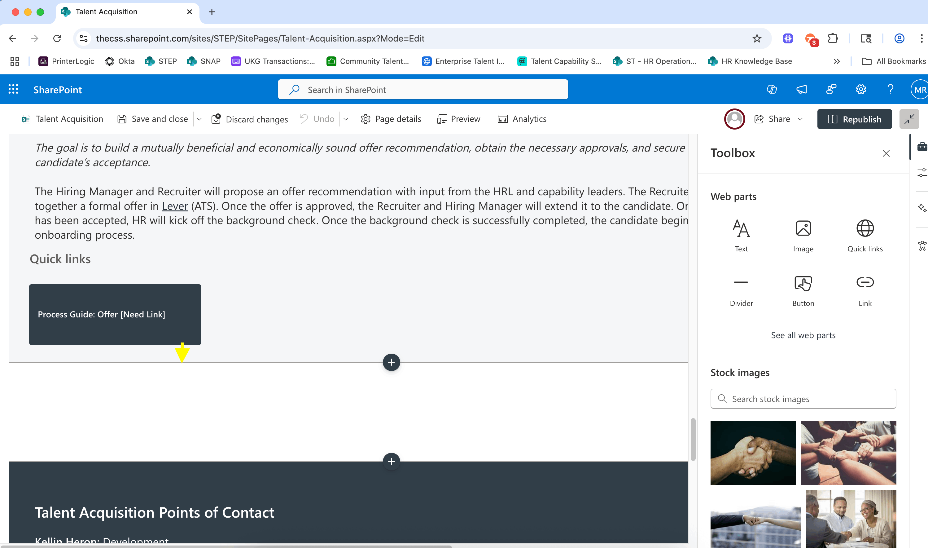 Why does my page section have such a large footer on some screen sizes ...