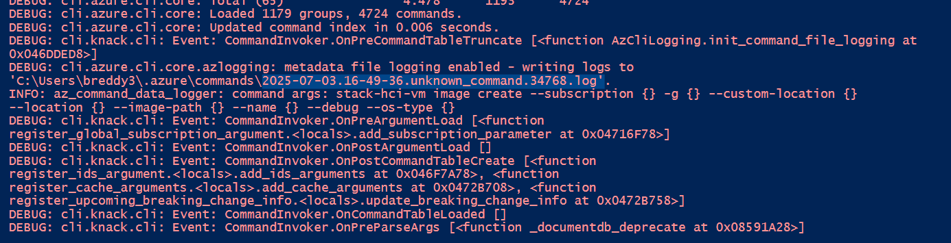 Getting an error when trying to upload the custom image in azure local ...