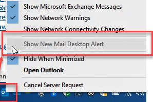 Mail arrival options greyed out in Outlook desktop app - Version 16.0 ...
