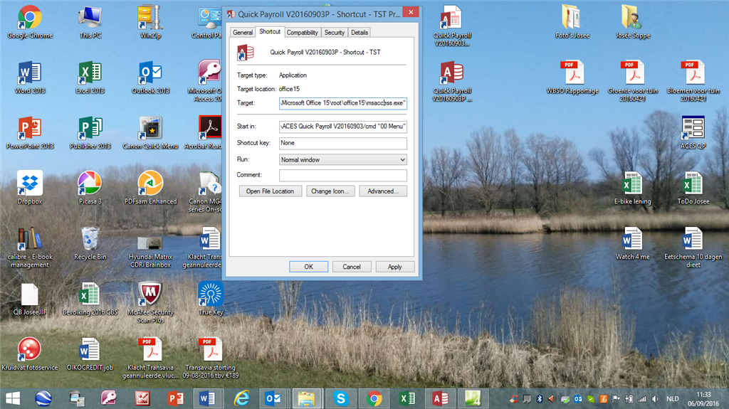 MS Access 2013 - MS Windows 2010 - Create shortcut to open a MS Access ...