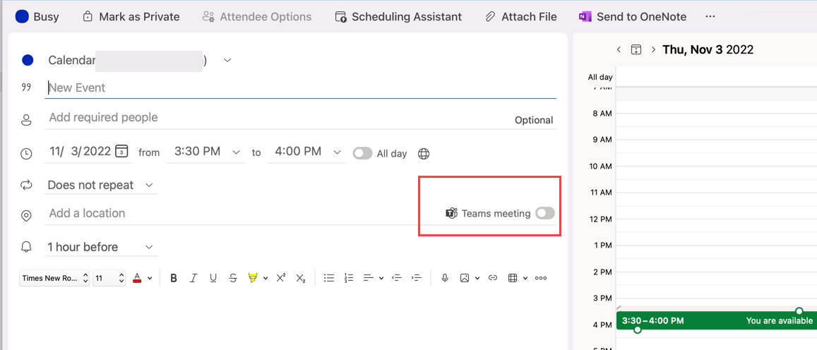 Teams in meeting invite is missing in New Outlook for Mac - Microsoft Q&A