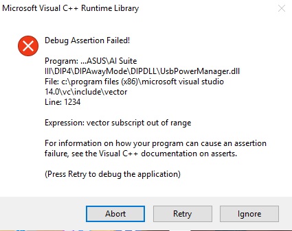 Debug assertion failed! - Microsoft Q&A