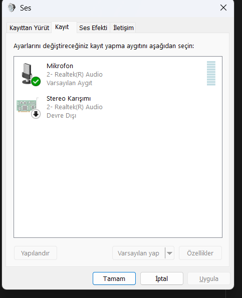 Kullanıcının resmi