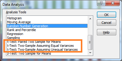 How to do T test in Excel? - Microsoft Q&A