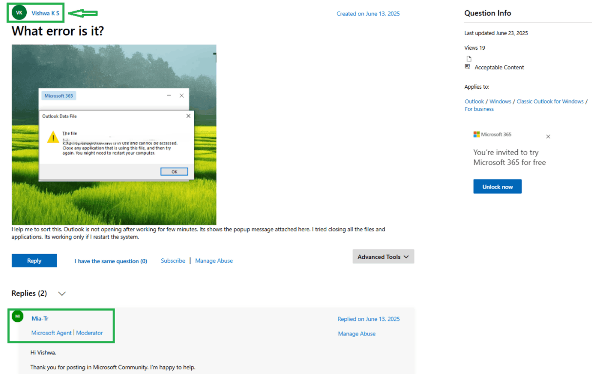 What error is it? - Microsoft Q&A