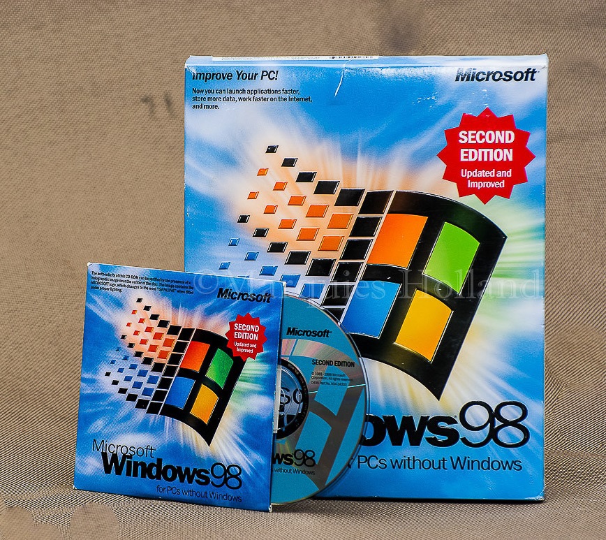 For the old windows 98 Second Edition. 2x=blue and different + 1x