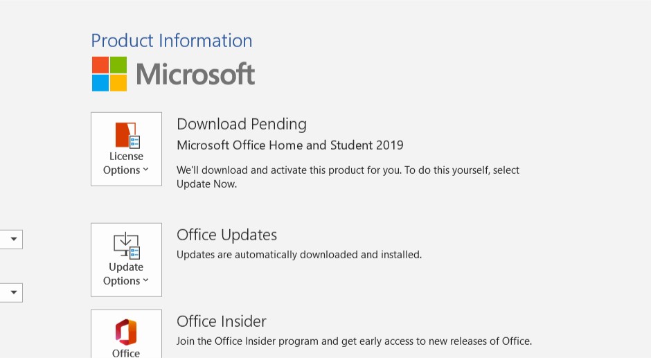 unable to update microsoft office home and student 2019 - Microsoft Q&A
