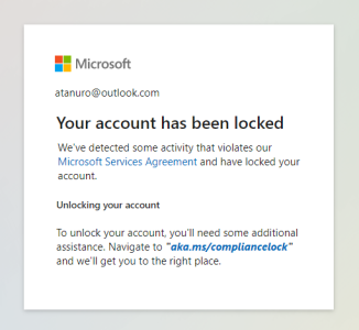locked account;I didn't do the number verification and I have ...