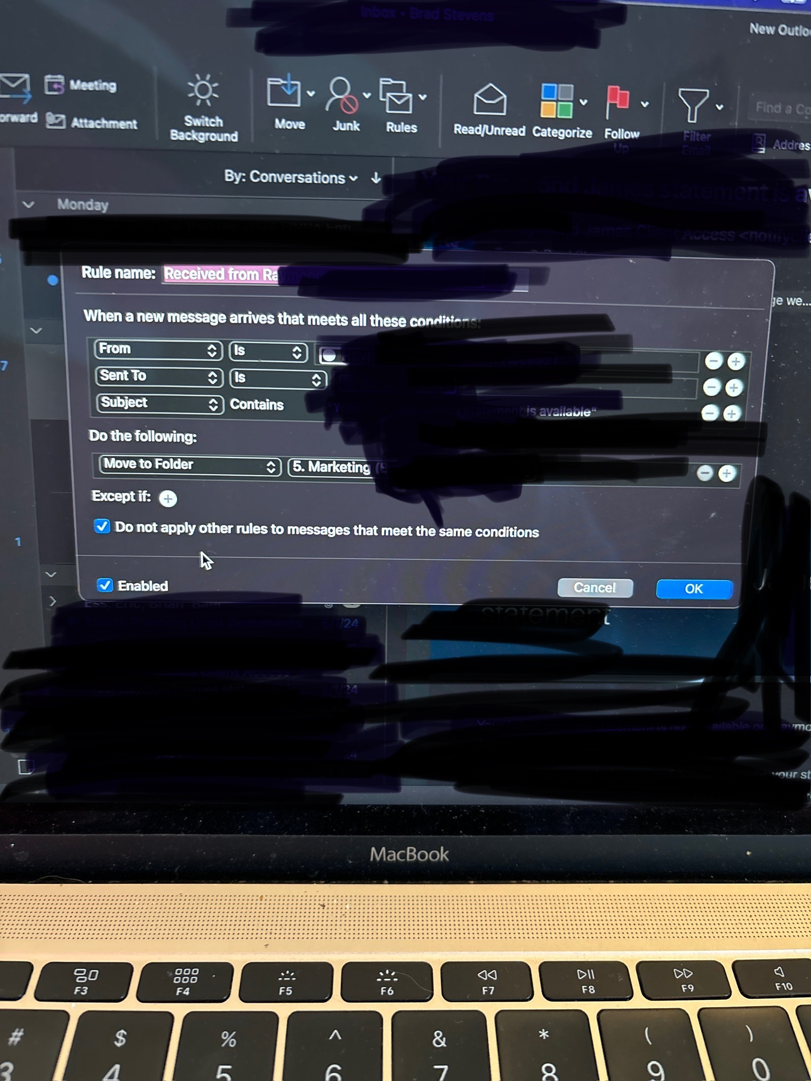 Unable to create rules in shared mailbox - Microsoft Q&A
