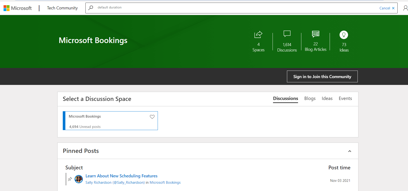 Default duration for meetings - Microsoft Q&A